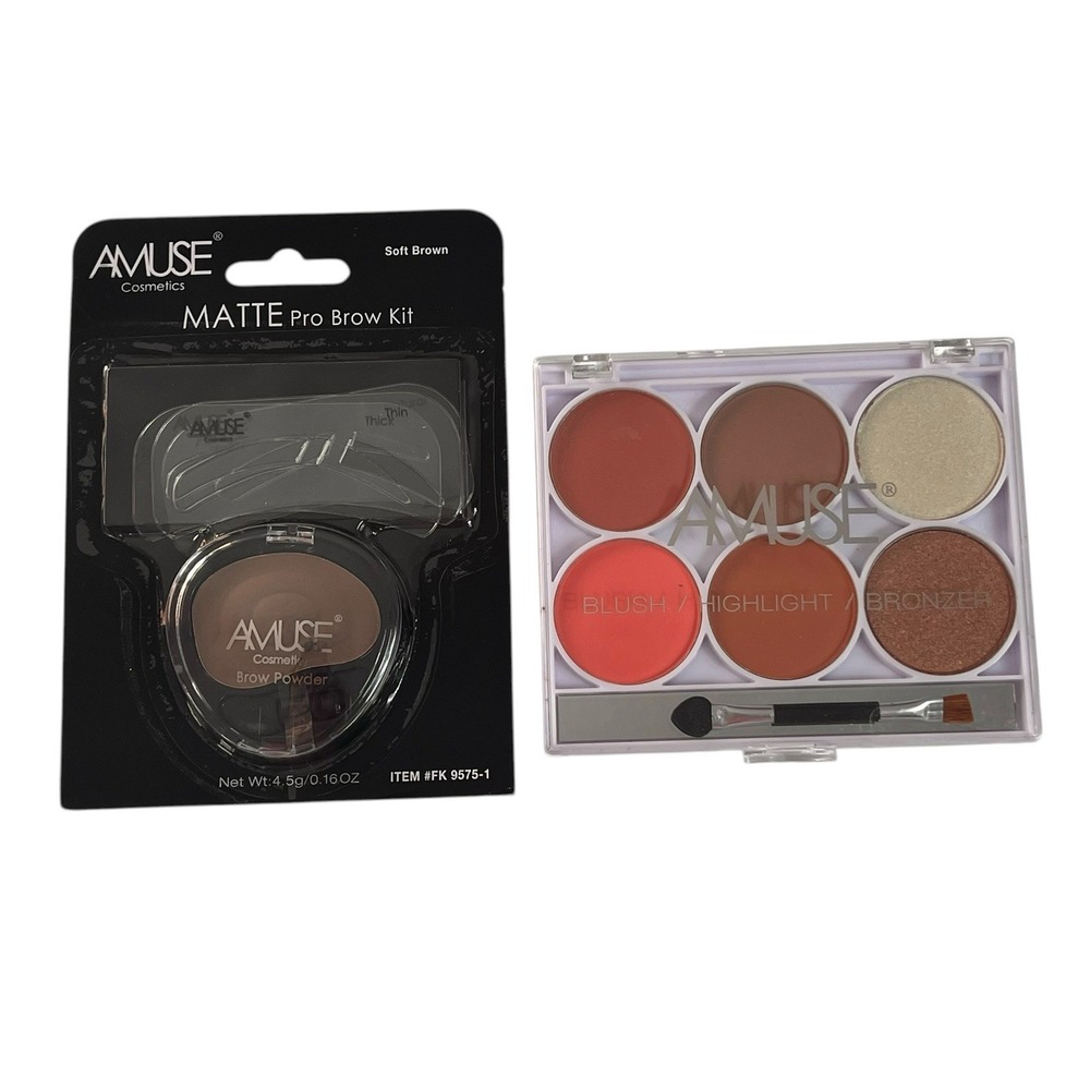 Makeup Bundle‎ 2 Pc Amuse Beauty Lot New Sealed Cosmetics